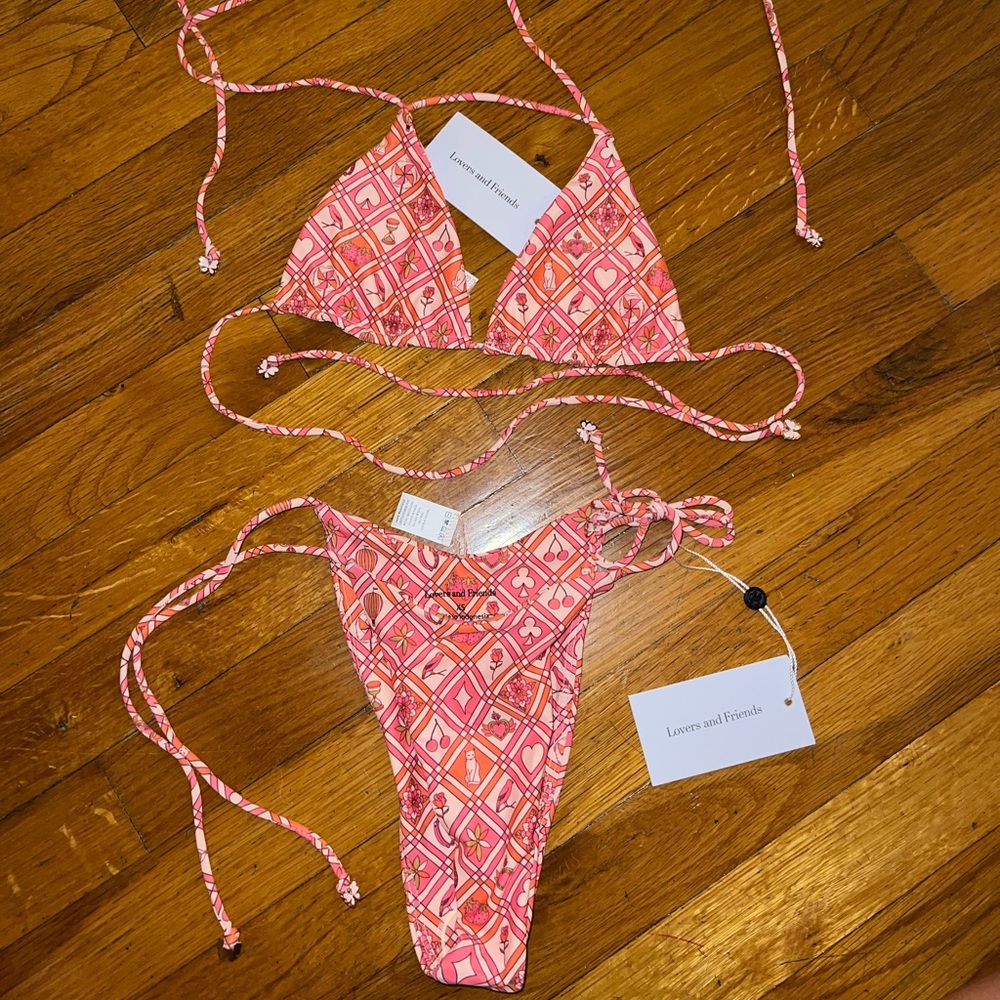 NWT lovers & friends (revolve) bikini set